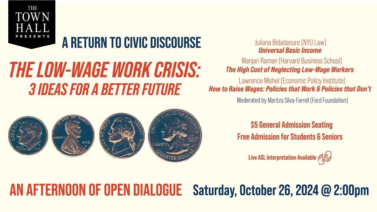 The Low-Wage Work Crisis: Three Ideas for a Better Future - YouTube