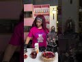 Preparing a milkshake with plant-based milk