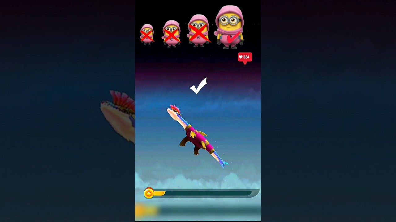 Игра Hungry Shark Evolution: Миньоны, Акула-новичок против профессионала, Миньоны, Акула-король 👑...