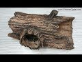 How To Make A Hollow Log From Foil And Paper Clay