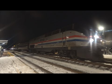 [HD] Snowy Railfanning in Ashland, VA 12-9/10-25 (Amtrak and CSX Heritage Units, GP40-2s, and more)