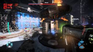Evolve - Evac Defend on King's Fort: Val Medic, Ebon Star Carrier Ship & Hunters Destroyed Cutscene