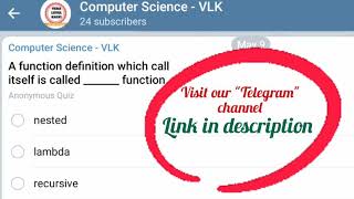 12th Standard Computer Science Objective Test | #TNSCERT screenshot 3