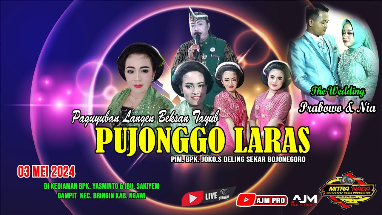 🔴LIVE PAGUYUBAN SENI KARAWITAN II PUJONGGO LARAS II Pernikahan PRABOWO & Nia Dampit Bringin Ngawi