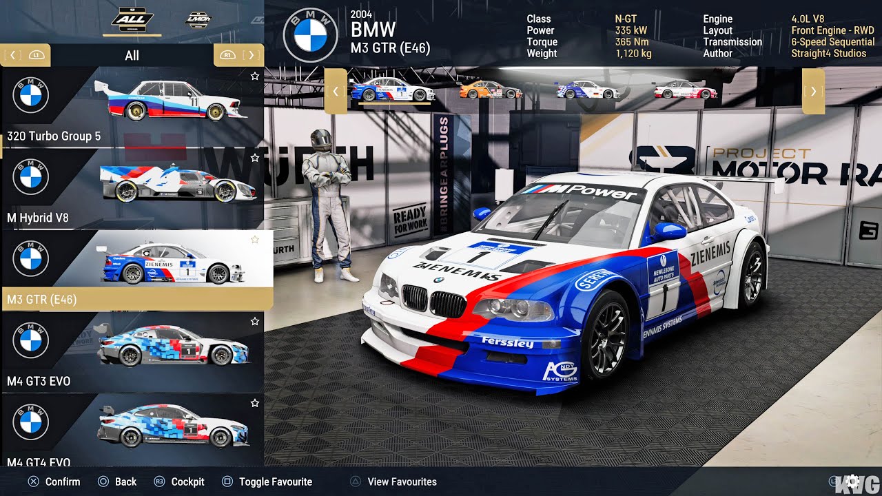 Project Motor Racing - All Cars | List (PS5 UHD) [4K60FPS]