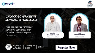 Unlock Government Schemes for Your Business – Webinar Replay 🚀