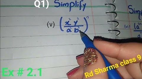RD Sharma Class 9 Solutions Chapter 2 Exponents Of Real Numbers Ex 2.1 Q1(v)