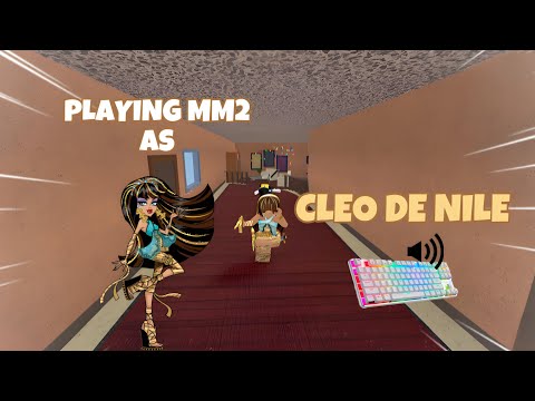 CLEO DE NILE DESTROYS TEAMERS IN MM2 + GAMEPLAY (KEYBOARD ASMR)