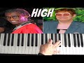 How To Play High on Piano - Young Thug ft. Elton John - Piano Tutorial