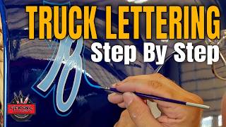 Step By Step.Truck Lettering #signpainting