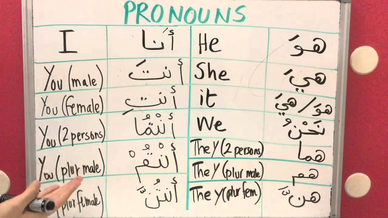 Arabic Pronouns lesson 8 YouTube