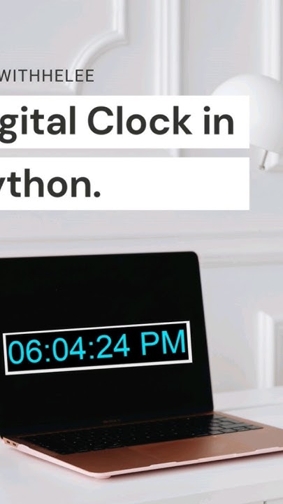 Digital Clock using Python. #python #code #digitalclock - YouTube
