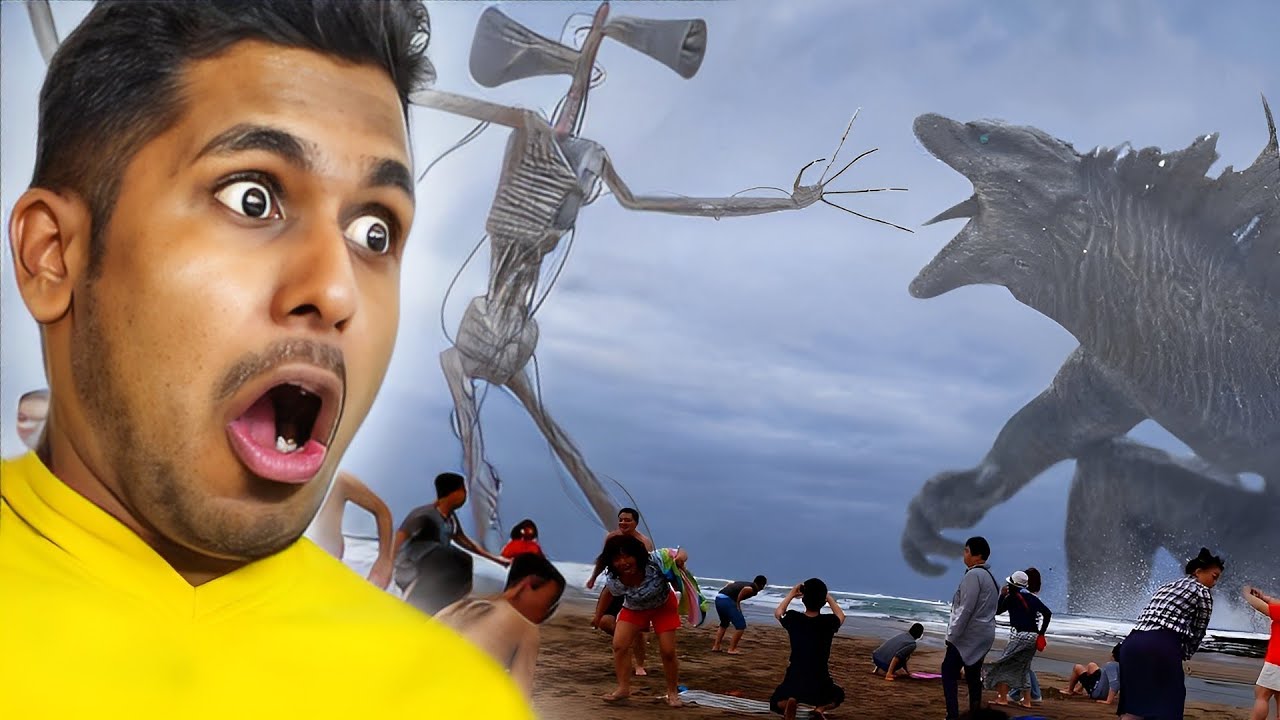 Siren Head vs GodZilla | തല്ലുമാല😂😂