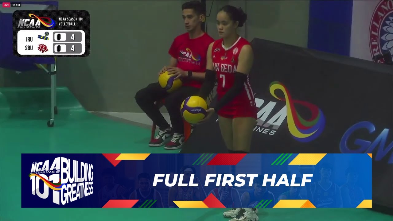 FULL FIRST HALF - JRU Lady Bombers vs San Beda Lady Red Spikers | NCAA Season 101