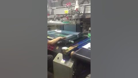 how to screen printing with automatic unloading arm