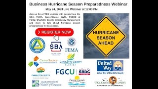 2023 Business Hurricane Season Preparedness Webinar