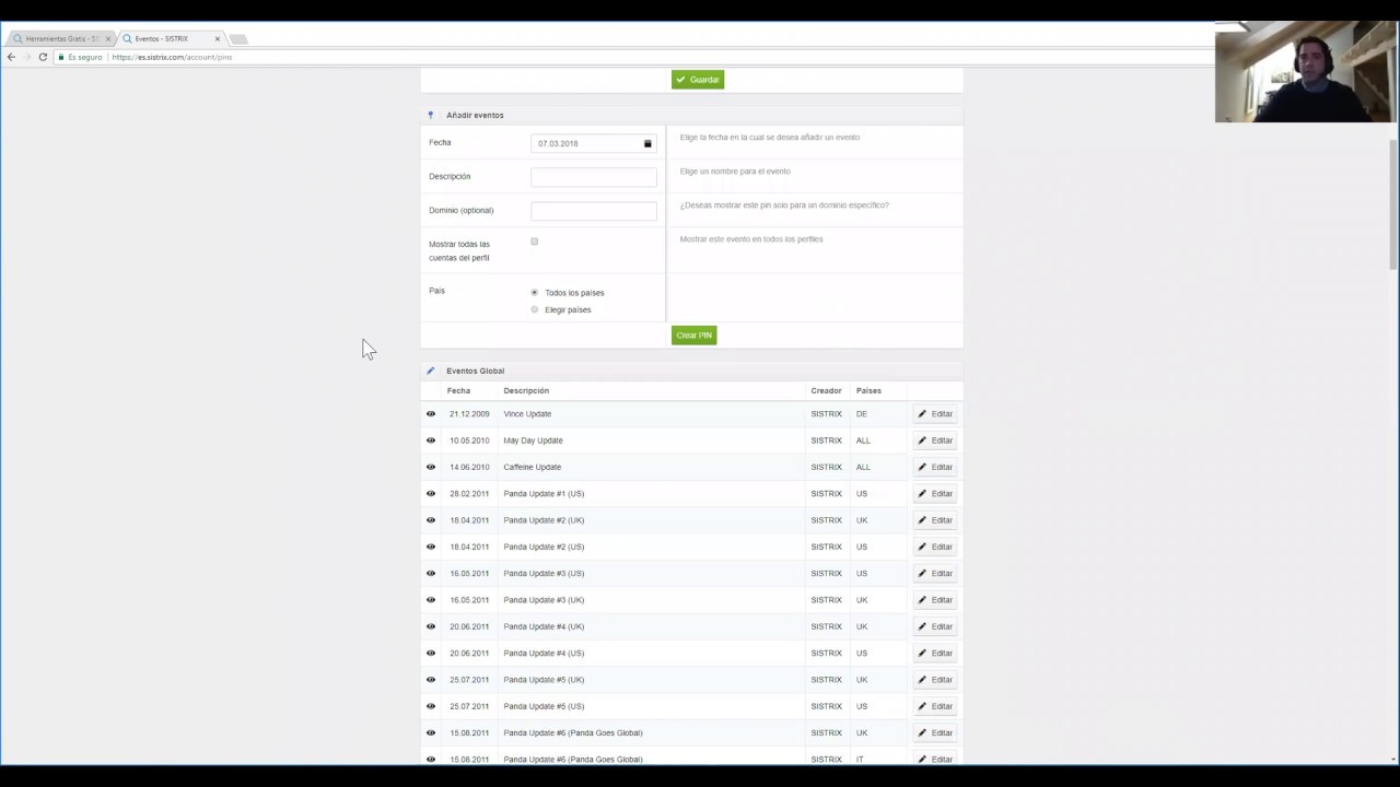 Update Presentación Sistrix - Daniel García