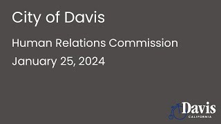 Human Relations Commission - January 25, 2024