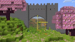 Minecraft 10-Block-High Castle Gate V2 (Redstone Awards 2025 Entry)