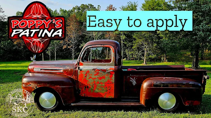 Applying Poppys Patina to a rusty 1950 ford .
