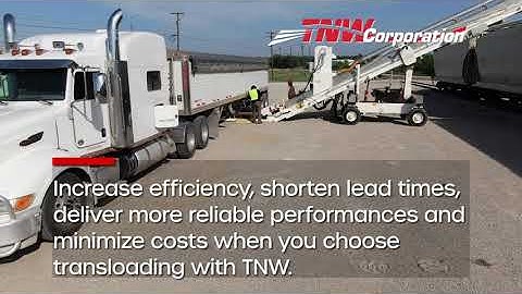 Transloading with TNW Improves Numerous Metrics