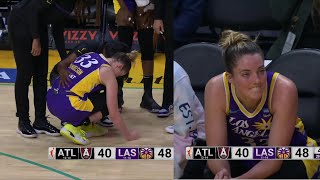 Katie Lou Samuelson Rolls Ankle & Gimps Off The Court | L.A. Sparks vs Atlanta Dream | July 21, 2022