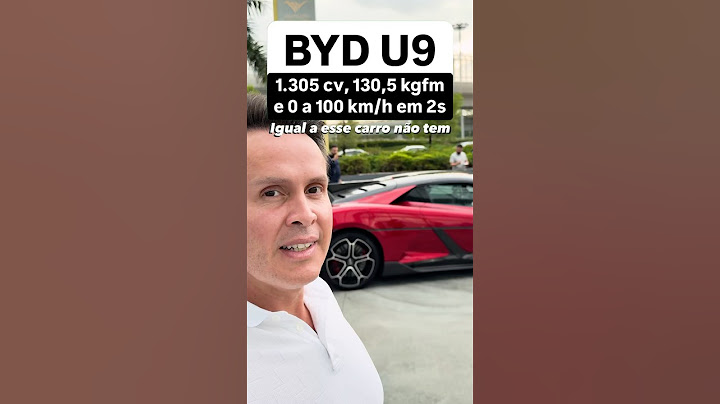 BYD U9. 1,305 hp, 130.5 kgfm of torque and 0 to 100 km/h in 2 seconds
