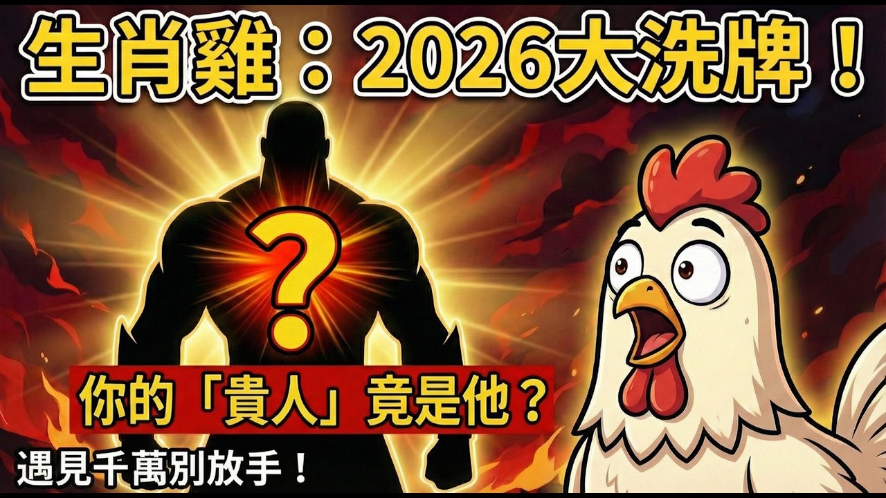 2026年大洗牌！屬雞人隱藏的「貴人」竟然是他？遇見了千萬別放手，那是你今年大富大貴的唯一機會！#2026生肖雞屬雞 #屬雞2026運勢 #2026馬年 #生肖雞 #財運 #貴人 #屬雞 #轉運