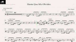 Hasta Que Me Olvides - Luis Miguel - Drum Sheet Demo