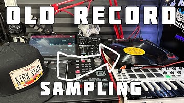Akai MPC X Sampling Old Vinyl Records