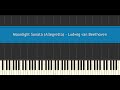 Moonlight Sonata (Allegretto) - Ludwig van Beethoven (Piano Tutorial)