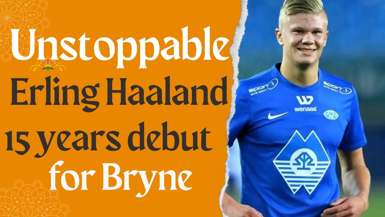 AMAZING 15 YEARS OLD ERLING HAALAND PROFESSIONAL DEBUT/ BRAUT HAALAND FIRST PROFESSIONAL MATCH