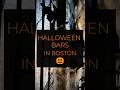 Halloween Bars in Boston ☠️🧡 #halloween #cocktails #boston #spookyseason #travel #travelvlog