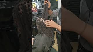 Small Locs ? Micro Locs? Or Sister Locs ? #luvonlocd #locretie #interlockinglocs