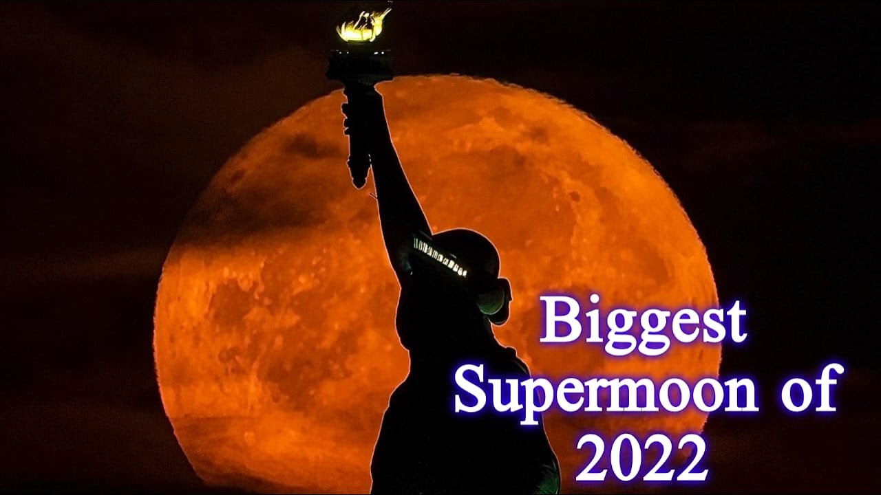 Supermoon 2022 - Biggest Moon of the Year - YouTube