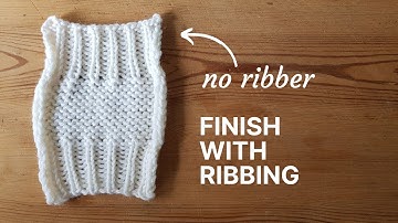 Finish your knitting with ribbing (without a ribber) | Knitting machine tutorial