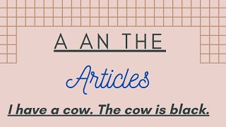 Articles//A, an and the// English Grammar// Dharmaraj Neupane