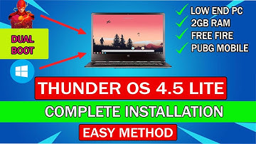 How To Install Thunder OS 4.5 Lite | Easy Method | Low End PC