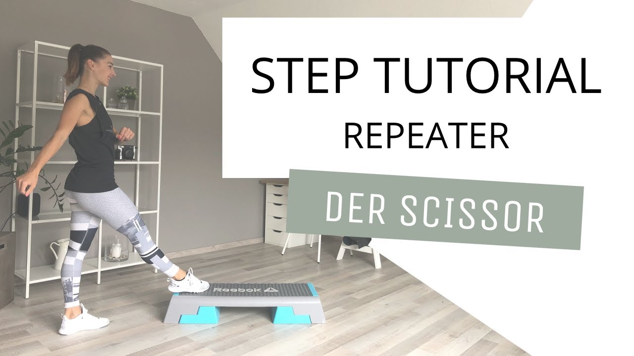 Repeater Scissor // Tutorial // Step Aerobic lernen // Schritt für