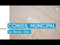 Conseil municipal  1er fvrier 2024