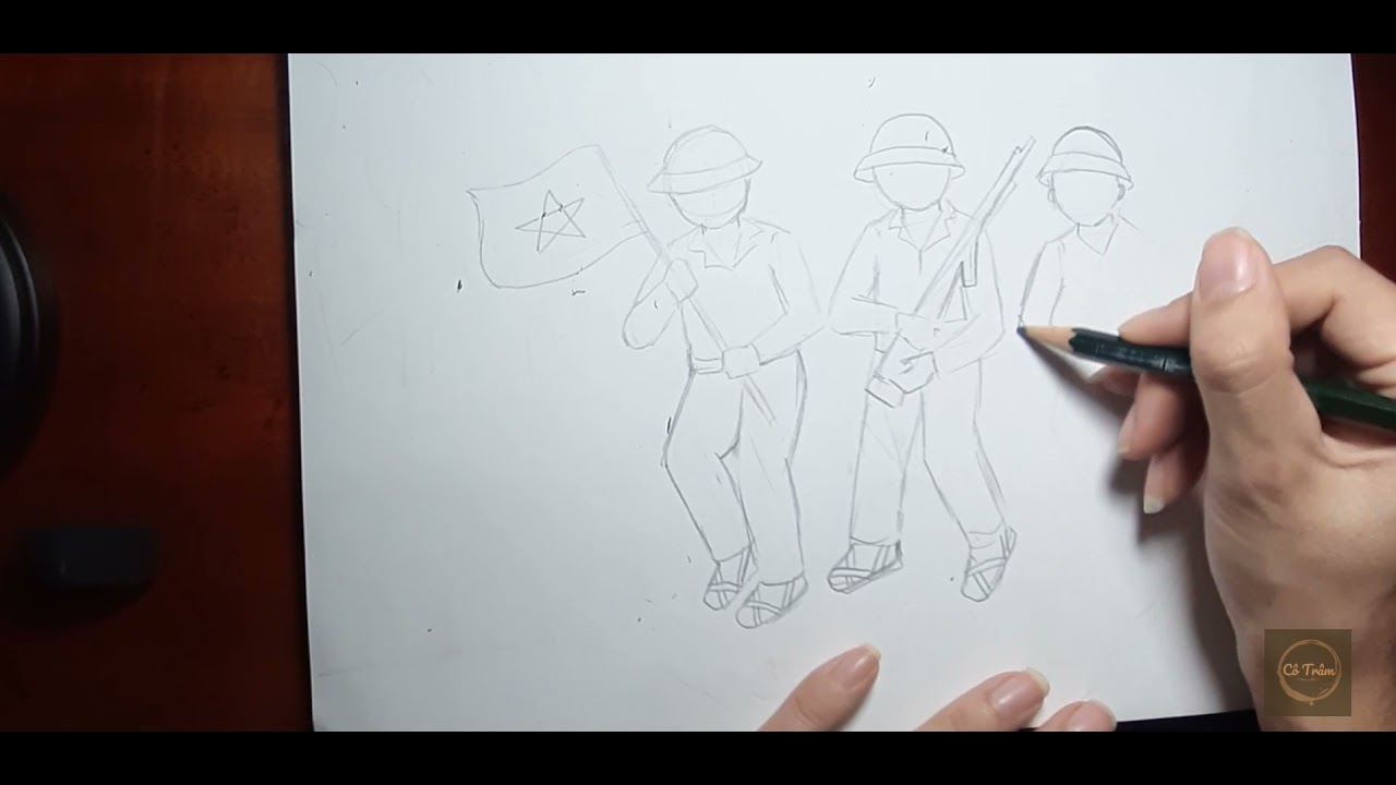 Chú bộ đội của em - Vẽ tranh đề tài Quân đội- Mĩ thuật... - youtube