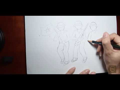 Video Chú bộ đội của em - Vẽ tranh đề tài Quân đội- Mĩ thuật... - youtube