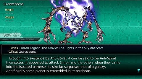 Enemy Granzeboma Attack/s (Gurren Lagann), Super Robot Wars X.