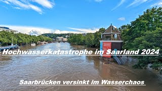 HOCHWASSER IM SAARLAND!! Saarbrücken versinkt im Wasser!!