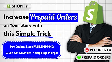 How to give Free Shipping Discount on Online (PRE-PAID) orders and charge for Cash on delivery