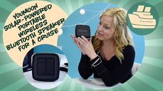Youmoon Solar powered Portable Wireless Bluetooth Speaker for a cruise