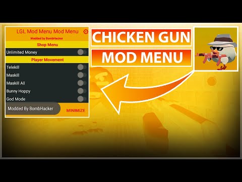 Chicken Gun mod menu v3.1.0 God mode, unlimited money, telekill and MORE!!!  