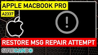 Fixing Apple MacBook A2337 Startup Exclamation ! Error | Repair Attempt Unsuccessful! 🔧🍏