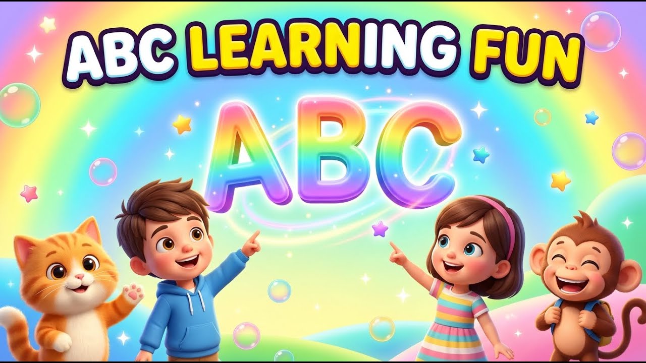 ABC Alphabet Learning for Kids 👶 | Learn A to Z with Fun | 3D Cartoon ...