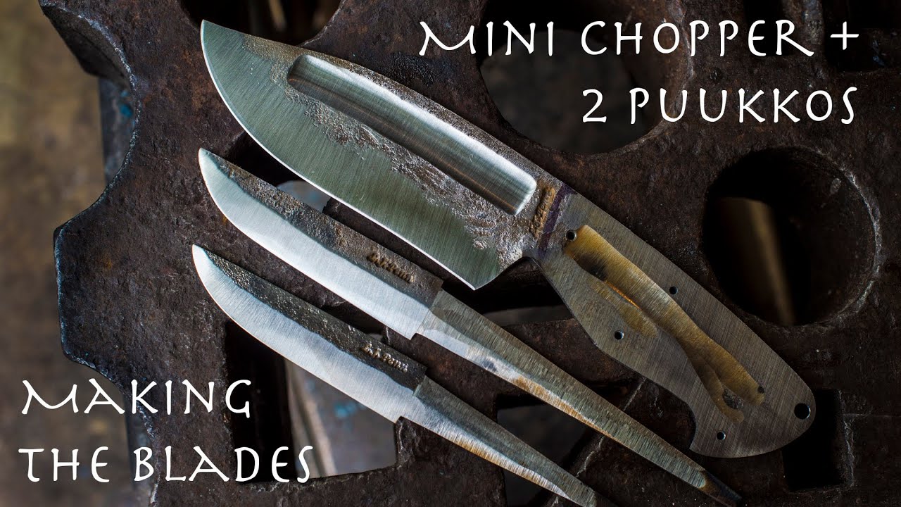 Knife Making Three Knives Part 1 Heat Treating, and Grinding